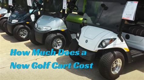 How Much Does a New Golf Cart Cost?